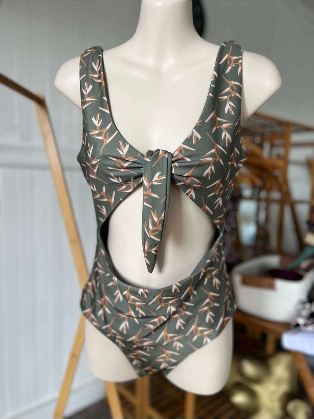 Of One Sea One-Piece Swimsuit with Front Tie